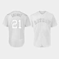 Men's Houston Astros Authentic #21 Zack Greinke 2019 Players' Weekend White Greinke Jersey