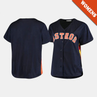 Women's Houston Astros Navy Replica Plus Size Jersey