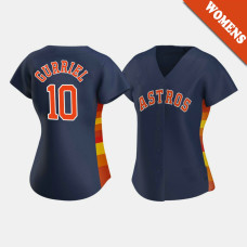 Women's Houston Astros Yuli Gurriel #10 Navy Replica 2020 Alternate Jersey