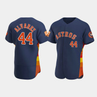 Men's Houston Astros Yordan Alvarez 60th Anniversary Authentic Navy Jersey Men's Houston Astros Yordan Alvarez 60th Anniversary Authentic Navy Jersey