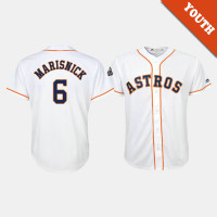 Youth Houston Astros #6 Jake Marisnick 2019 World Series Bound Cool Base White Jersey Youth Houston Astros #6 Jake Marisnick 2019 World Series Bound Cool Base White Jersey