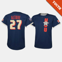 Youth Houston Astros Jose Altuve #27 Navy 2021 All-Star Game Jersey Youth Houston Astros Jose Altuve #27 Navy 2021 All-Star Game Jersey