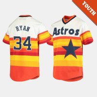 Youth Houston Astros #34 Nolan Ryan Cooperstown Collection Home White Orange Jersey Youth Houston Astros #34 Nolan Ryan Cooperstown Collection Home White Orange Jersey