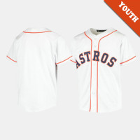 Youth Houston Astros White Replica Home Jersey