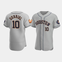 Men's Houston Astros Yuli Gurriel 60th Anniversary Authentic Gray Jersey