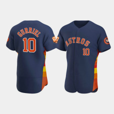 Men's Houston Astros Yuli Gurriel 60th Anniversary Authentic Navy Jersey