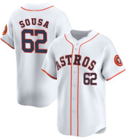 Bennett Sousa #62 Houston Astros Home Jersey - White Limited Bennett Sousa #62 Houston Astros Home Jersey - White Limited