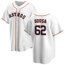 Bennett Sousa #62 Houston Astros Home Jersey - White Replica