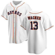 Billy Wagner #13 Houston Astros Home Retired Player Jersey - White Replica