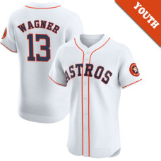Billy Wagner #13 Houston Astros Youth Home Retired Player Jersey - White Elite