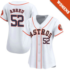 Bryan Abreu #52 Houston Astros Women's Home Jersey - White Limited