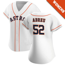 Bryan Abreu #52 Houston Astros Women's Home Jersey - White Replica