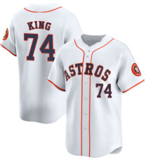 Bryan King #74 Houston Astros Home Jersey - White Limited