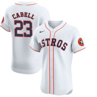 Enos Cabell #23 Houston Astros Home Retired Player Jersey - White Limited