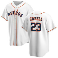 Enos Cabell #23 Houston Astros Home Retired Player Jersey - White Replica