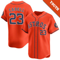 Enos Cabell #23 Houston Astros Youth Alternate Retired Player Jersey - Orange Limited