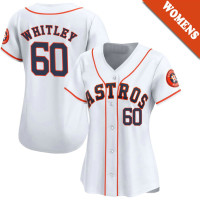 Forrest Whitley #60 Houston Astros Women's Home Jersey - White Limited Forrest Whitley #60 Houston Astros Women's Home Jersey - White Limited