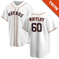 Forrest Whitley #60 Houston Astros Youth Home Jersey - White Replica Forrest Whitley #60 Houston Astros Youth Home Jersey - White Replica
