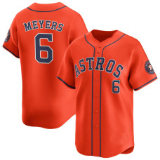 Jake Meyers #6 Houston Astros Alternate Jersey - Orange Limited