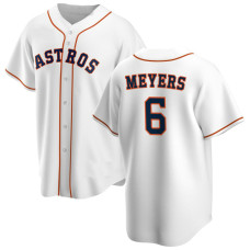 Jake Meyers #6 Houston Astros Home Jersey - White Replica