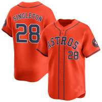 Jon Singleton #28 Houston Astros Alternate Jersey - Orange Limited Jon Singleton #28 Houston Astros Alternate Jersey - Orange Limited