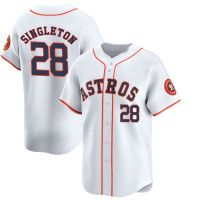 Jon Singleton #28 Houston Astros Home Jersey - White Limited Jon Singleton #28 Houston Astros Home Jersey - White Limited