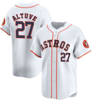 Jose Altuve #27 Houston Astros 2024 World Tour Mexico City Series Home Jersey - White Limited Jose Altuve #27 Houston Astros 2024 World Tour Mexico City Series Home Jersey - White Limited