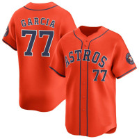 Luis Garcia #77 Houston Astros Alternate Jersey - Orange Limited Luis Garcia #77 Houston Astros Alternate Jersey - Orange Limited