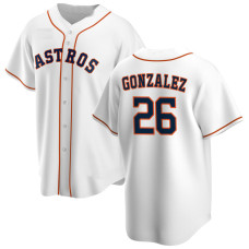 Luis Gonzalez #26 Houston Astros Home Retired Player Jersey - White Replica