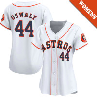 Roy Oswalt #44 Houston Astros Women's Home Retired Player Jersey - White Limited