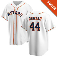 Roy Oswalt #44 Houston Astros Youth Home Retired Player Jersey - White Replica