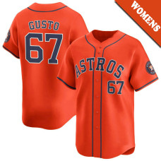Ryan Gusto #67 Houston Astros Women's Alternate Jersey - Orange Limited Ryan Gusto #67 Houston Astros Women's Alternate Jersey - Orange Limited