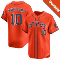 Shay Whitcomb #10 Houston Astros Women's Alternate Jersey - Orange Limited Shay Whitcomb #10 Houston Astros Women's Alternate Jersey - Orange Limited