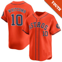 Shay Whitcomb #10 Houston Astros Youth Alternate Jersey - Orange Limited Shay Whitcomb #10 Houston Astros Youth Alternate Jersey - Orange Limited
