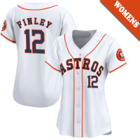 Steve Finley #12 Houston Astros Women's Home Retired Player Jersey - White Limited Steve Finley #12 Houston Astros Women's Home Retired Player Jersey - White Limited